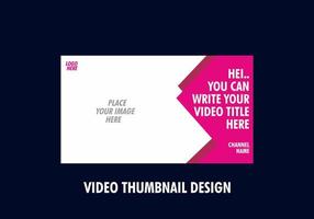 Unique and colorful video thumbnail design vector