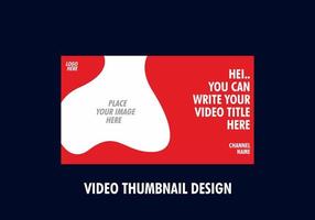 Unique and colorful video thumbnail design vector