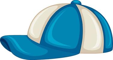 Hat in blue and white colors vector