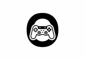 O initial letter with joystick shape vector