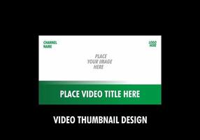 Unique and colorful video thumbnail design vector