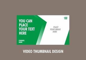 Unique and colorful video thumbnail design vector