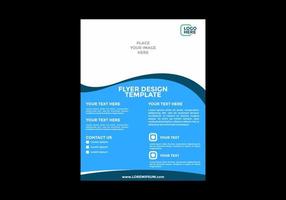 Unique and colorful editable flyer design vector
