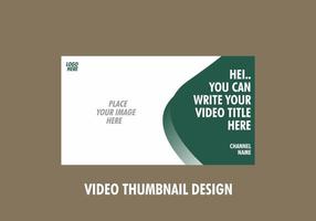 Unique and colorful video thumbnail design vector