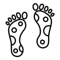 Reflexology Line Icon vector