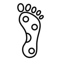 Reflexology Line Icon vector