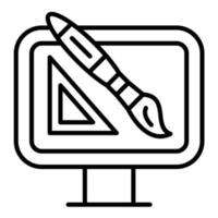 icono de línea de diseño personalizado vector