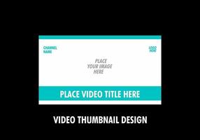 Unique and colorful video thumbnail design vector