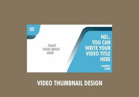 Unique and colorful video thumbnail design vector