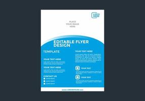 Unique and colorful editable flyer design vector