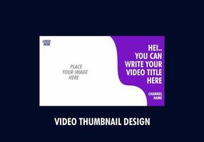 Unique and colorful video thumbnail design vector