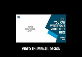 Unique and colorful video thumbnail design vector