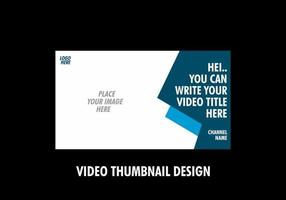 Unique and colorful video thumbnail design vector