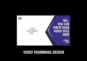 Unique and colorful video thumbnail design vector