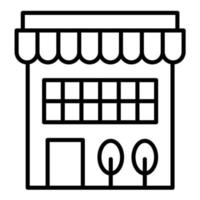 Store Line Icon vector