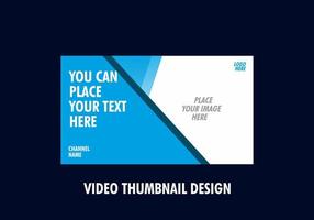 Unique and colorful video thumbnail design vector