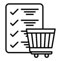 Checklist Line Icon vector