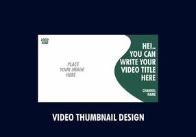 Unique and colorful video thumbnail design vector