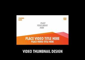 Unique and colorful video thumbnail design vector