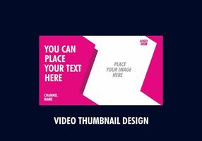 Unique and colorful video thumbnail design vector