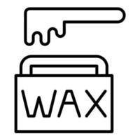 Wax Line Icon vector