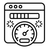 Page Speed Line Icon vector