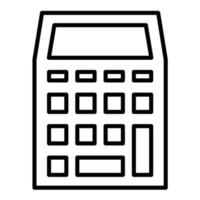 Calculator Line Icon vector