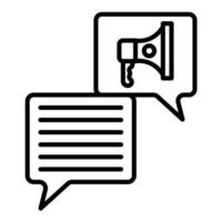 Chat Line Icon vector