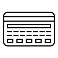 Credit Card Line Icon vector