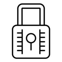 Padlock Line Icon vector