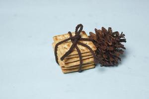 Roma biscuits served with coffee, perfect for relaxing. Foods made from wheat are able to delay hunger and also for breakfast in the morning. 'biscuit' from Latin,  bis coctus which means twice photo