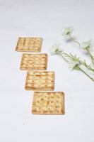 Roma biscuits served with coffee, perfect for relaxing. Foods made from wheat are able to delay hunger and also for breakfast in the morning. 'biscuit' from Latin,  bis coctus which means twice photo