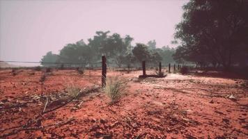 Detail of old rural fencing with shallow focus video