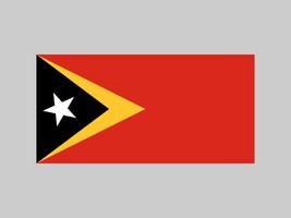 East Timor flag, official colors and proportion. Vector illustration.