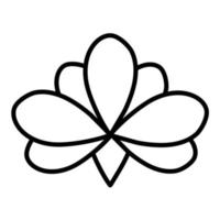 Lotus Line Icon vector