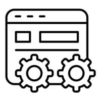 Page Optimization Line Icon vector