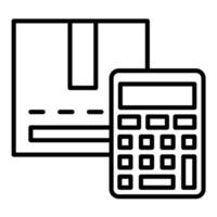 Project Estimate Line Icon vector