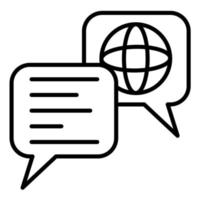 Chat Line Icon vector