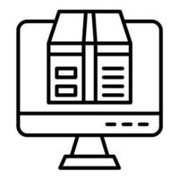Digital Product Line Icon vector