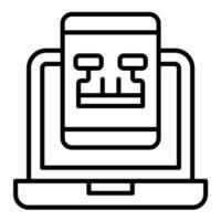 Responsive Design Line Icon vector