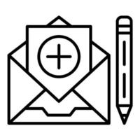 Compose Line Icon vector