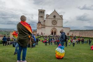 Assisi, Italy, 2022-March for peace against all war photo