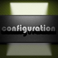 configuration word of iron on carbon photo