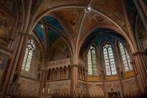 Assisi Italy 2022 The interior of the upper cathedral of San Francesco photo