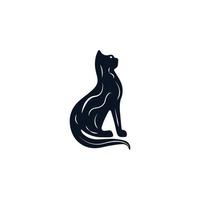 diseño de vector de icono de gato creativo