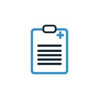 doctor report , health report book , medical report icon vector