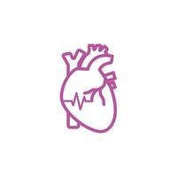 Heart, Man heart, human heart icon vector