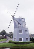 Windmills for decoration in the garden. photo