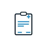 doctor report , health report book , medical report icon vector