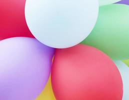 Colorful balloons abstract holiday party background photo